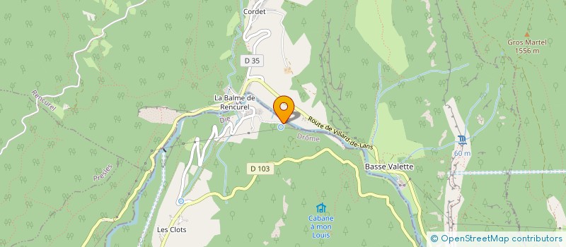 localisation de l'entreprise MADAME HELOISE PORCHERON à SAINT-JULIEN-EN-VERCORS