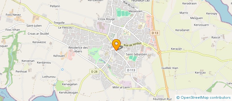 localisation de l'entreprise MADAME HELOISE RAOUL  LANNILIS