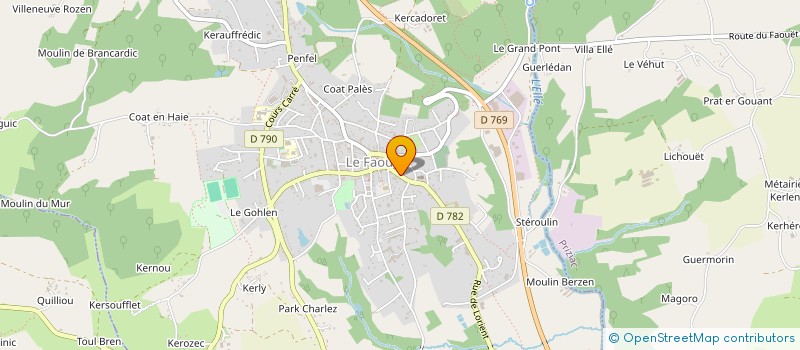 localisation de l'entreprise MADAME HELOISE ROBERT-ROCHER  LE FAOUET