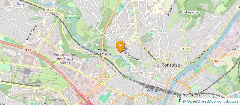 localisation de l'entreprise MADAME HELOISE ROMAZZOTTI  PONTOISE