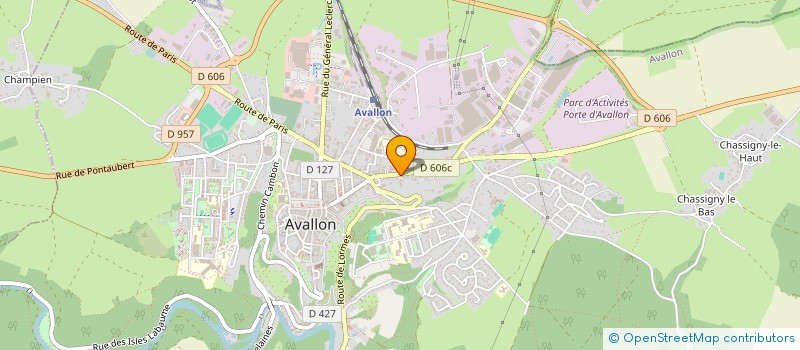 localisation de l'entreprise MADAME HELOISE SARAH VIVIEN à AVALLON