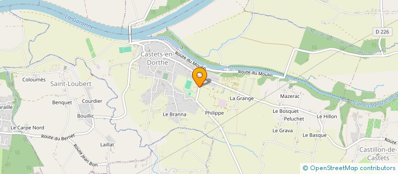 localisation de l'entreprise MADAME HELOISE SAUX  CASTETS ET CASTILLON