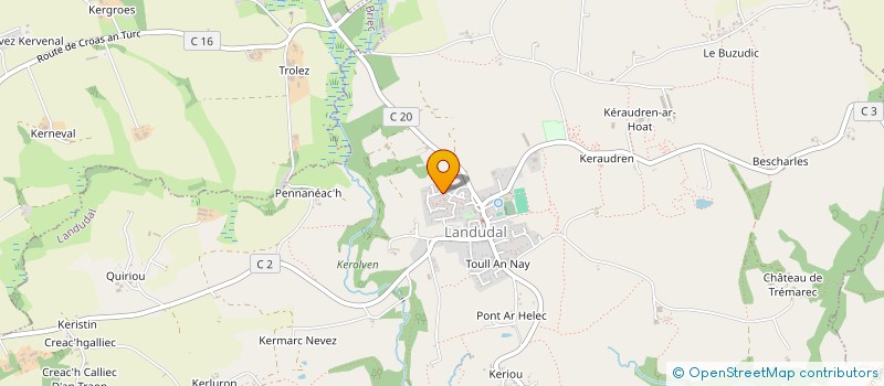 localisation de l'entreprise MADAME HELOISE SCORDIA GUEGUEN  LANDUDAL