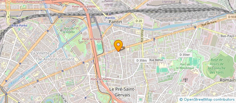 localisation de l'entreprise MADAME HELOISE TOURRENC  PANTIN