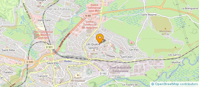 localisation de l'entreprise MADAME HELOISE VAISSIERE  ONET-LE-CHATEAU