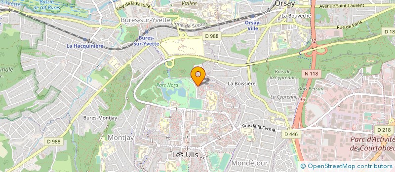 localisation de l'entreprise MADAME HELOISE WACK à LES ULIS