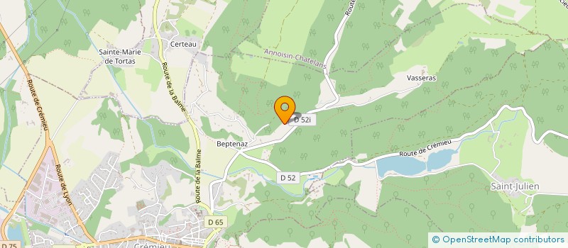 localisation de l'entreprise MADAME HELOISE WEBER  CREMIEU