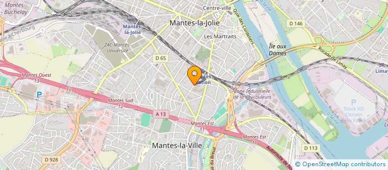 localisation de l'entreprise MADAME HELVETT PACHY  MANTES-LA-VILLE