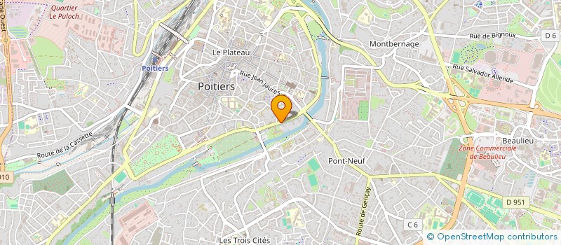 localisation de l'entreprise MADAME HELYETT BERARD  POITIERS