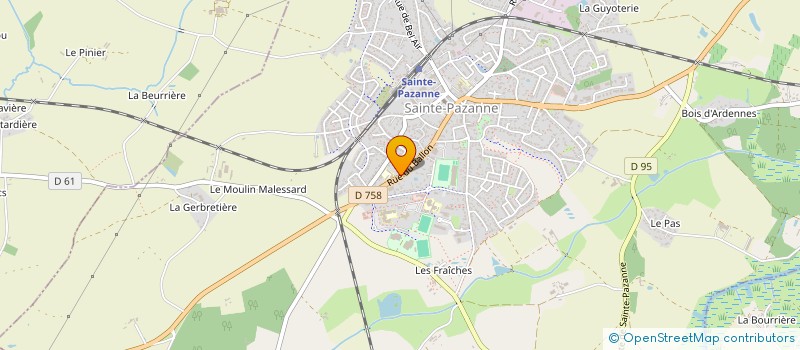 localisation de l'entreprise MADAME HENAFF PAVAGEAU à SAINTE-PAZANNE