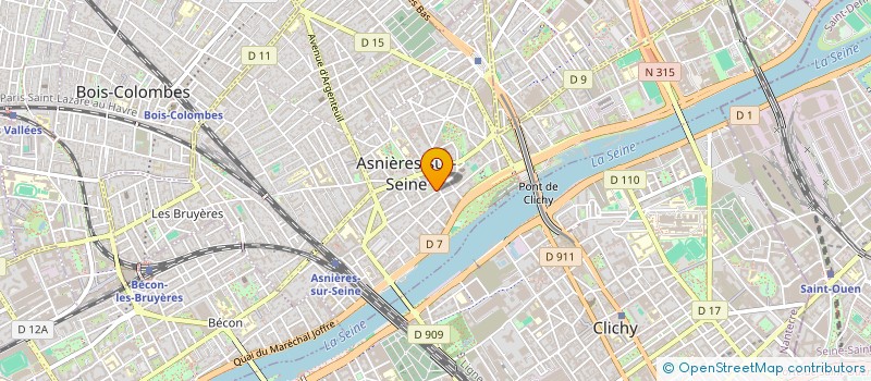 localisation de l'entreprise MADAME HENDA MSADEK à ASNIERES-SUR-SEINE