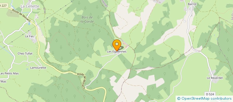 localisation de l'entreprise MADAME HENDRIKA VAN DER WELL  LA CELLETTE