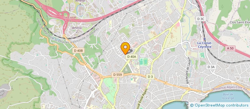 localisation de l'entreprise MADAME HENITSOA RAJAONAH  LA CIOTAT