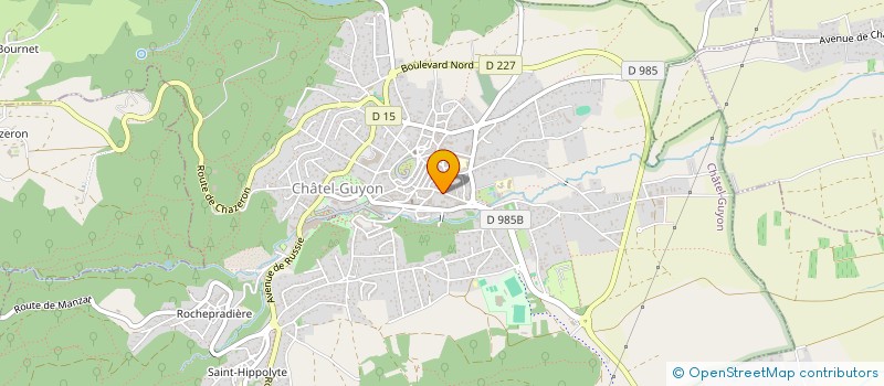 localisation de l'entreprise MADAME HENRI SAHUT à CHATEL-GUYON