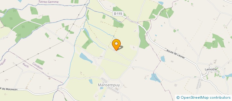 localisation de l'entreprise MADAME HENRIETTA PAGE  AVENSAC