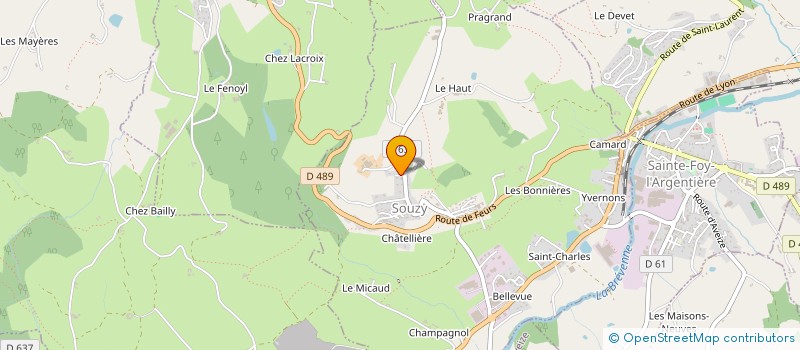 localisation de l'entreprise MADAME HENRIETTE BADOIL à SAINT GENIS L'ARGENTIERE