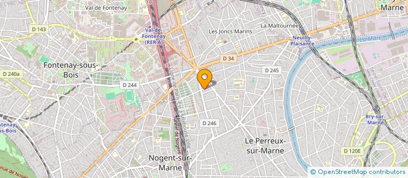 localisation de l'entreprise MADAME HENRIETTE BAPT  LE PERREUX-SUR-MARNE