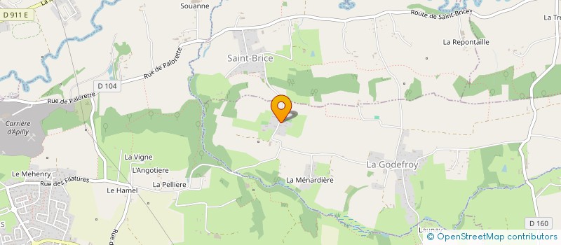 localisation de l'entreprise MADAME HENRIETTE BAUDRY à LA GODEFROY