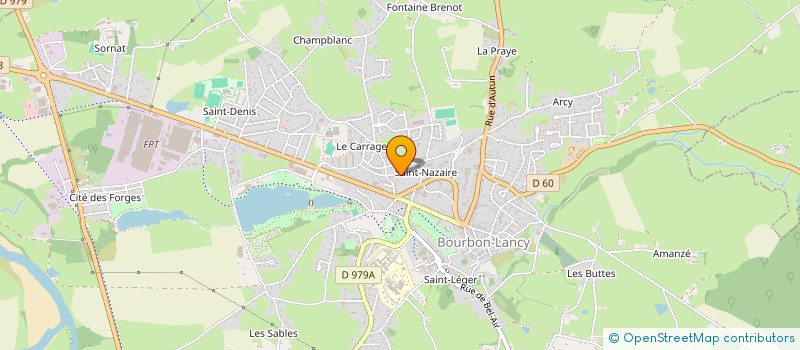 localisation de l'entreprise MADAME HENRIETTE BERGER  BOURBON-LANCY