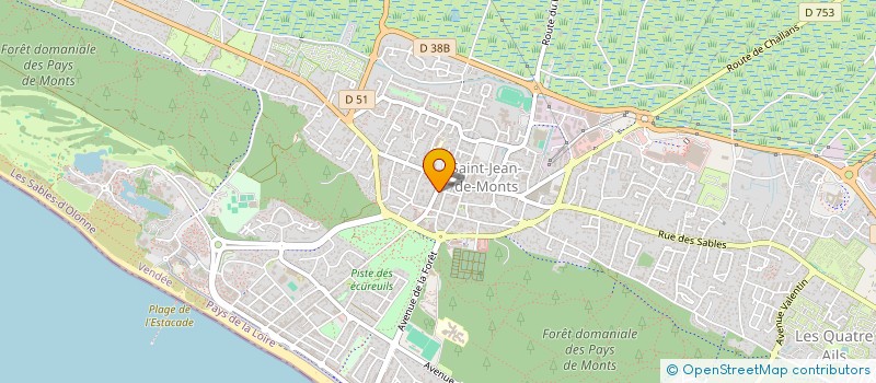 localisation de l'entreprise MADAME HENRIETTE BILLON  SAINT-JEAN-DE-MONTS