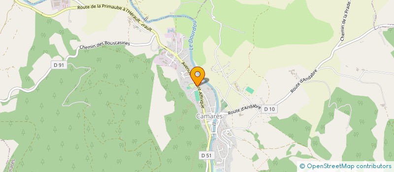 localisation de l'entreprise MADAME HENRIETTE BONNAFE  CAMARES