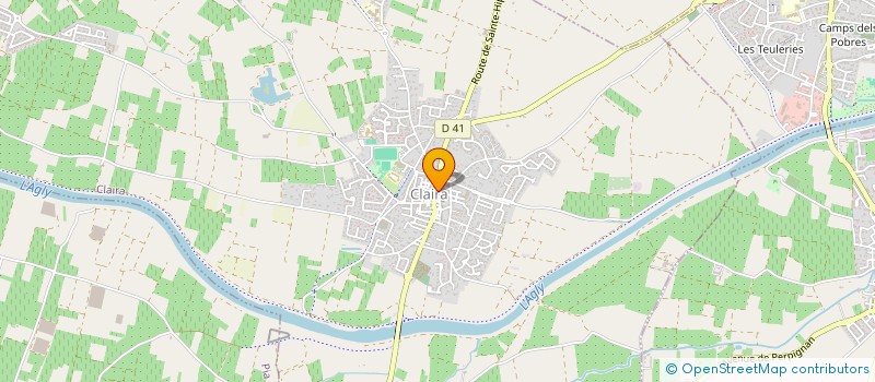 localisation de l'entreprise MADAME HENRIETTE BOUSQUET  CLAIRA