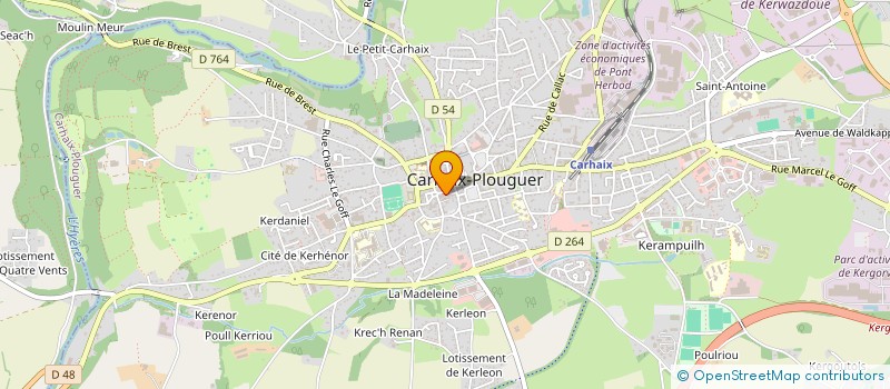 localisation de l'entreprise MADAME HENRIETTE BRIAND à CARHAIX-PLOUGUER