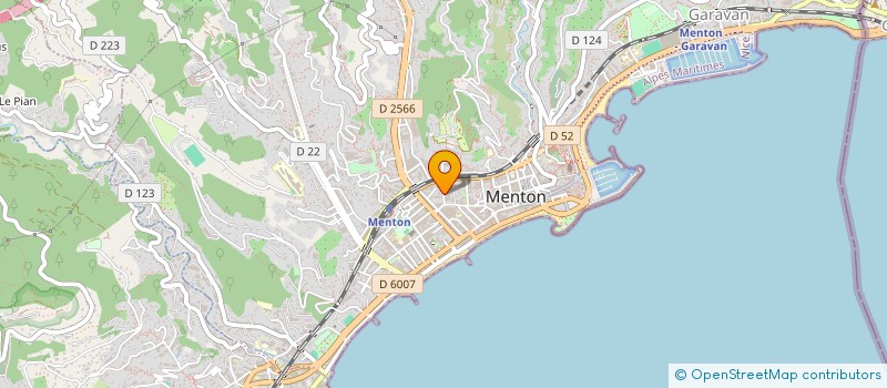 localisation de l'entreprise MADAME HENRIETTE BURGAND  MENTON