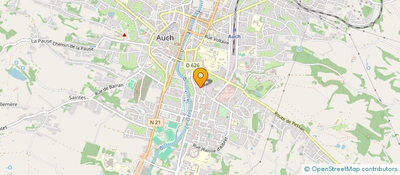 localisation de l'entreprise MADAME HENRIETTE CABIRAN à AUCH