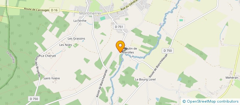 localisation de l'entreprise MADAME HENRIETTE CADART à MONTMERREI