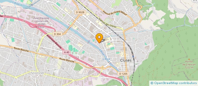 localisation de l'entreprise MADAME HENRIETTE CHARDON  CLUSES