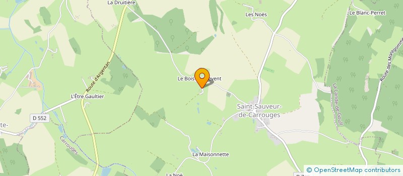 localisation de l'entreprise MADAME HENRIETTE CHAUVIERE à SAINT-SAUVEUR-DE-CARROUGES
