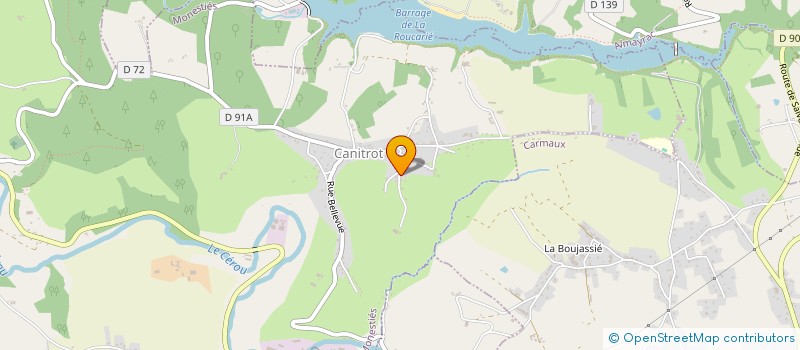 localisation de l'entreprise MADAME HENRIETTE CHAYRIGUES  MONESTIES