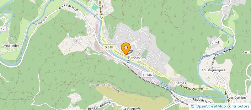 localisation de l'entreprise MADAME HENRIETTE CLAPIER à BESSEGES