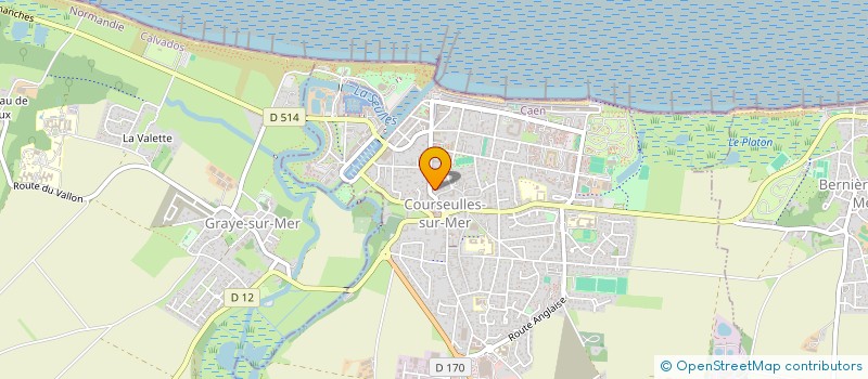 localisation de l'entreprise MADAME HENRIETTE COCUL  COURSEULLES-SUR-MER