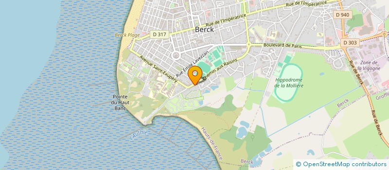 localisation de l'entreprise MADAME HENRIETTE COLETTE  BERCK