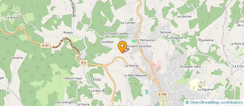 localisation de l'entreprise MADAME HENRIETTE CROS  SAINTE-NATHALENE