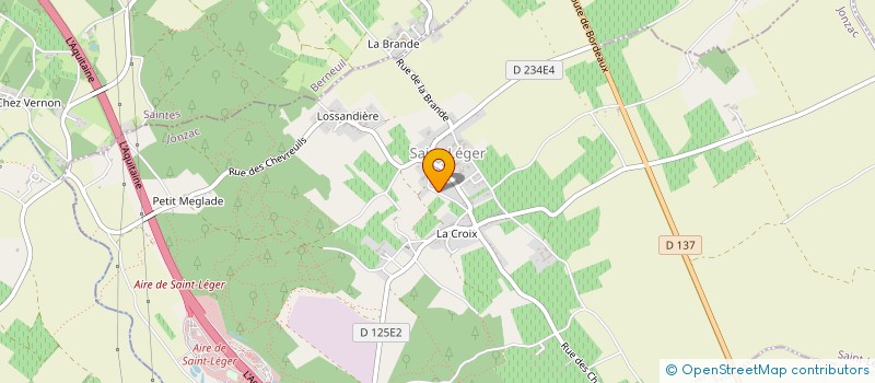 localisation de l'entreprise MADAME HENRIETTE DAVID  SAINT-LEGER