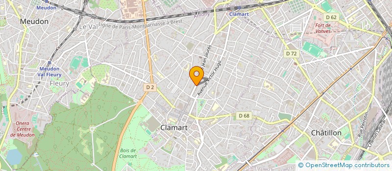 localisation de l'entreprise MADAME HENRIETTE DEBBASCH à CLAMART