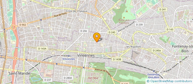 localisation de l'entreprise MADAME HENRIETTE DELORS à VINCENNES