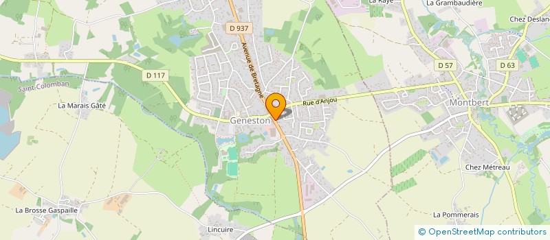 localisation de l'entreprise MADAME HENRIETTE DUTEIL  GENESTON