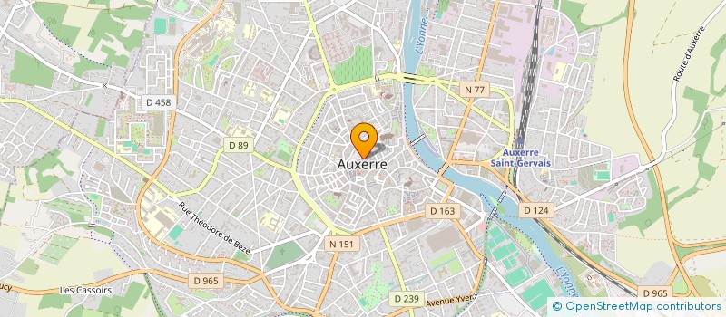 localisation de l'entreprise MADAME HENRIETTE GAGIN à AUXERRE