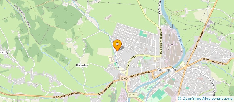 localisation de l'entreprise MADAME HENRIETTE GUILLOUX  GUEUGNON