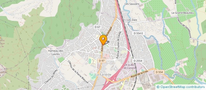 localisation de l'entreprise MADAME HENRIETTE GUIOL  LA FARLEDE