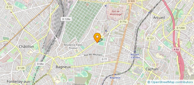 localisation de l'entreprise MADAME HENRIETTE GUY à BAGNEUX
