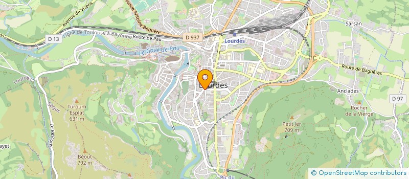 localisation de l'entreprise MADAME HENRIETTE HANNE à LOURDES