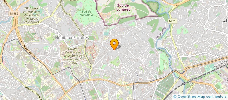 localisation de l'entreprise MADAME HENRIETTE HERMET  MONTPELLIER