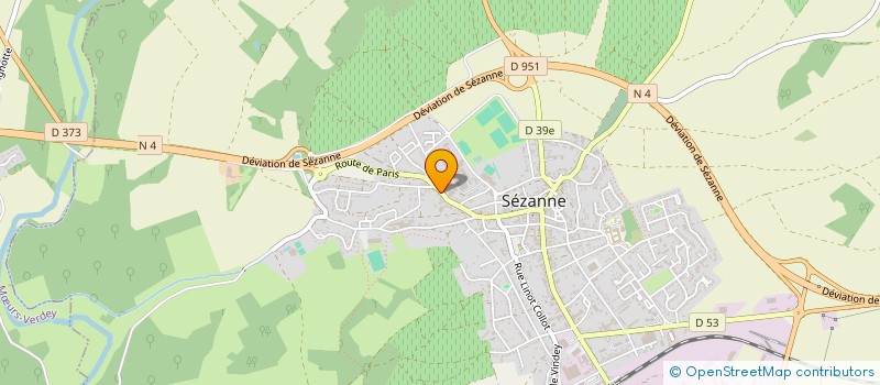 localisation de l'entreprise MADAME HENRIETTE JAMART à SEZANNE