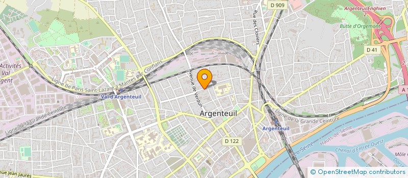 localisation de l'entreprise MADAME HENRIETTE JARDIN  ARGENTEUIL