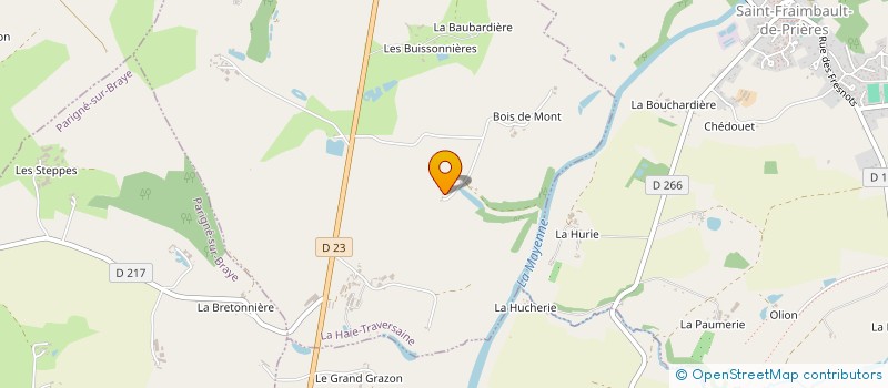 localisation de l'entreprise MADAME HENRIETTE LEFEBVRE  LA HAIE-TRAVERSAINE